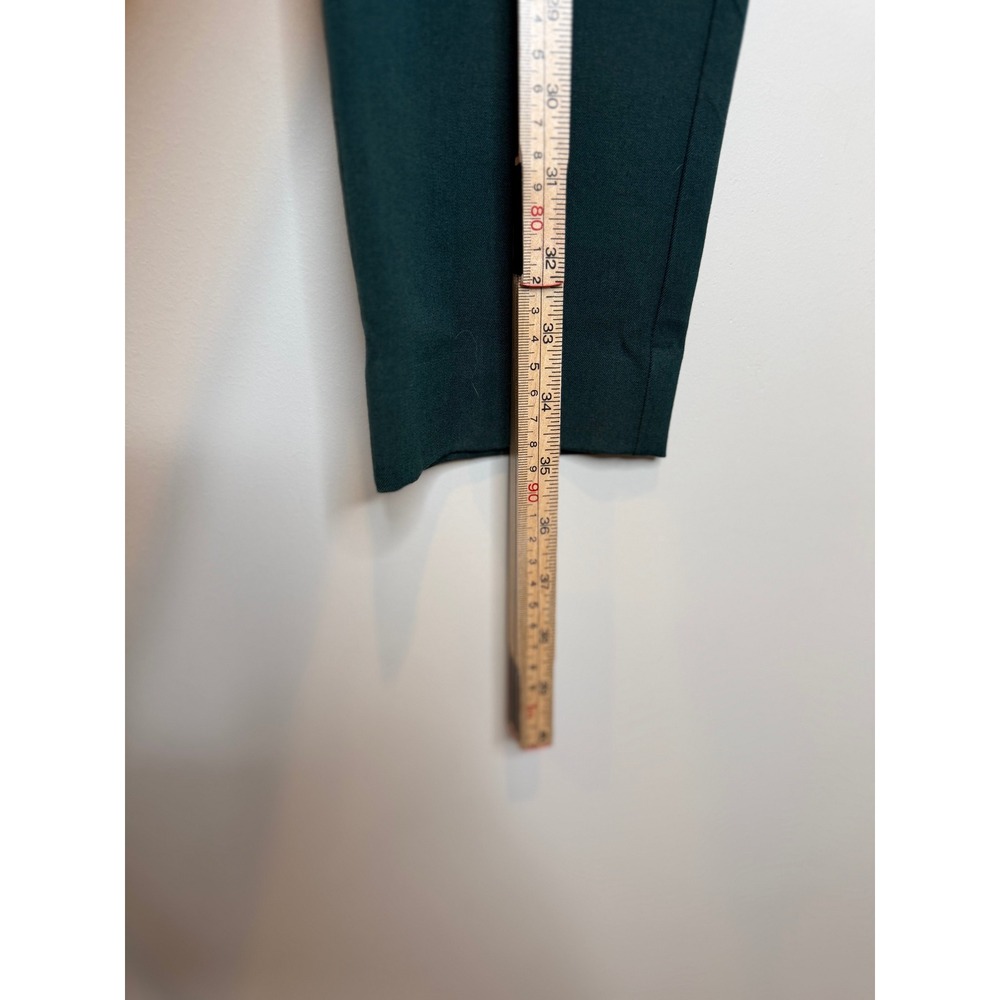 Anthropologie The Essential Slim Pants Forest Green Professional Trousers Size 4 - Picture 5 of 9